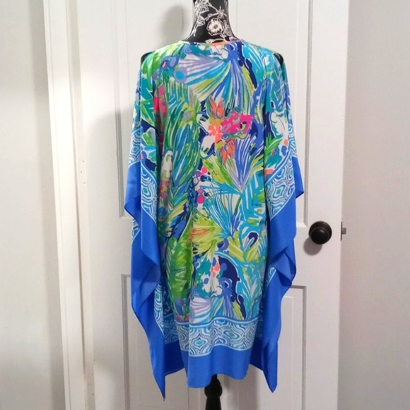 🦄VERY HTF Lilly Pulitzer🦄 - Atlin Silk Caftan - Picture 2 of 15
